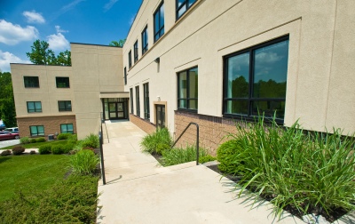Attractive entrance to Office Spaces